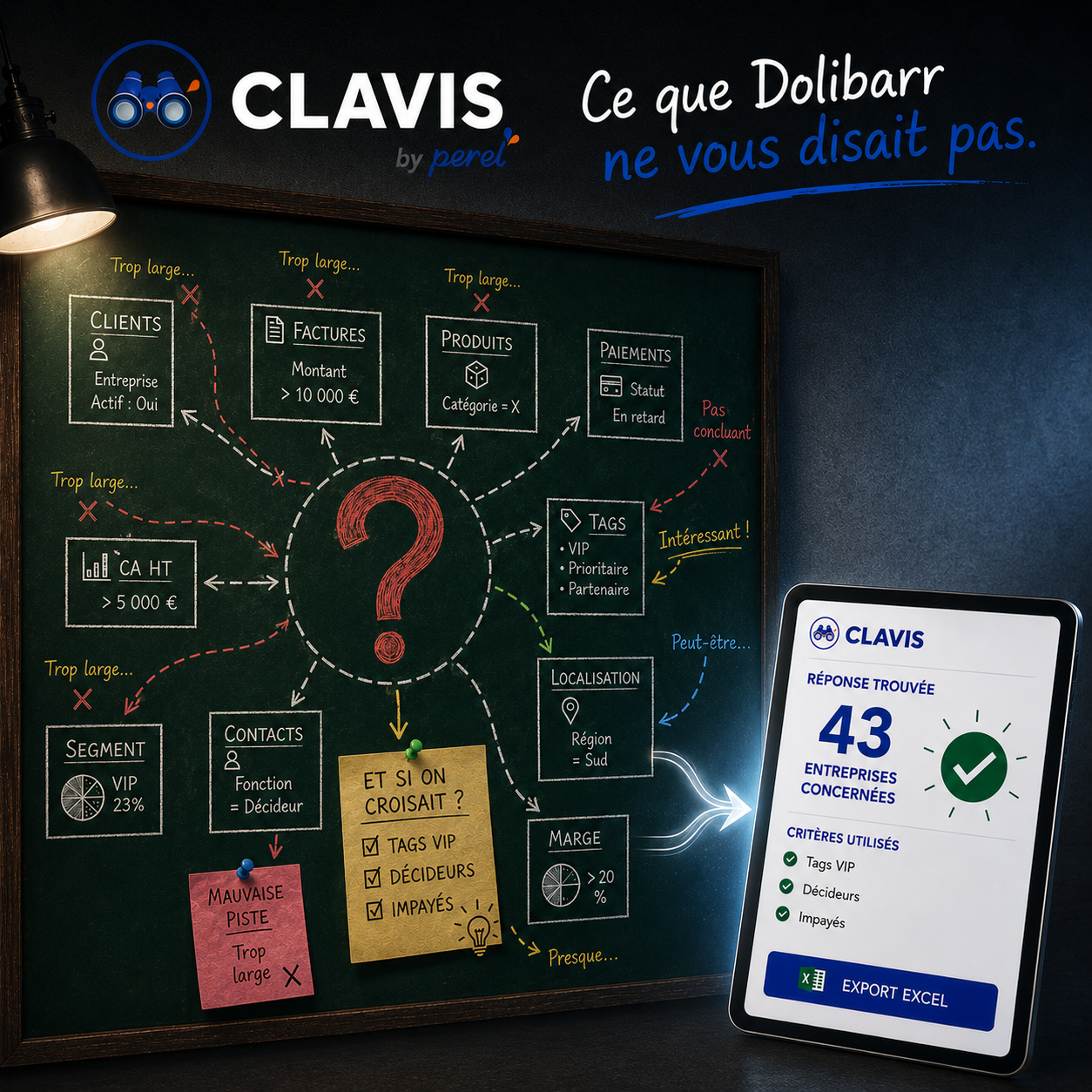 CLAVIS – Toutes vos données Dolibarr. Enfin exploitables.
