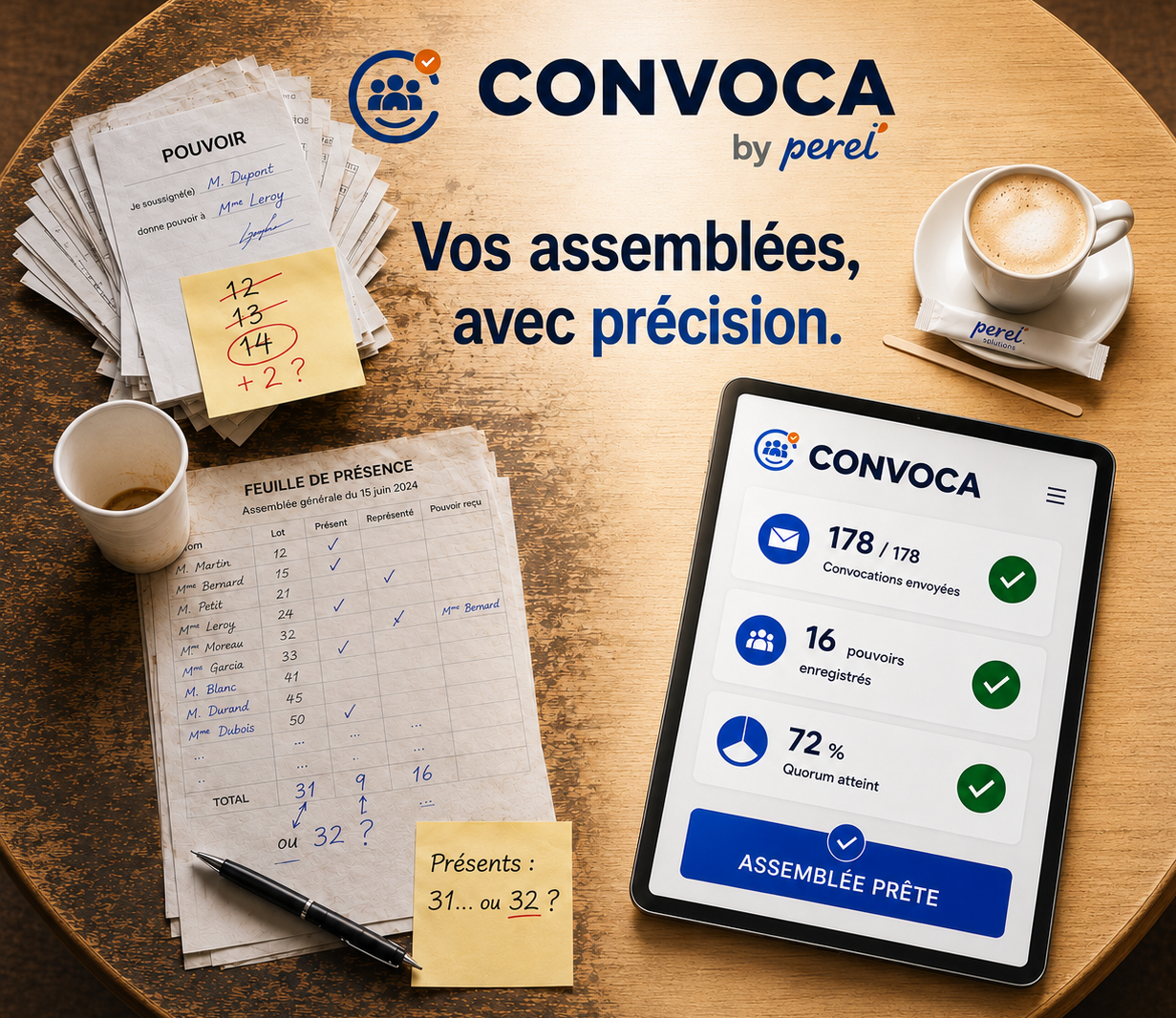 CONVOCA – Toutes vos réunions statutaires. Sans quitter Dolibarr.